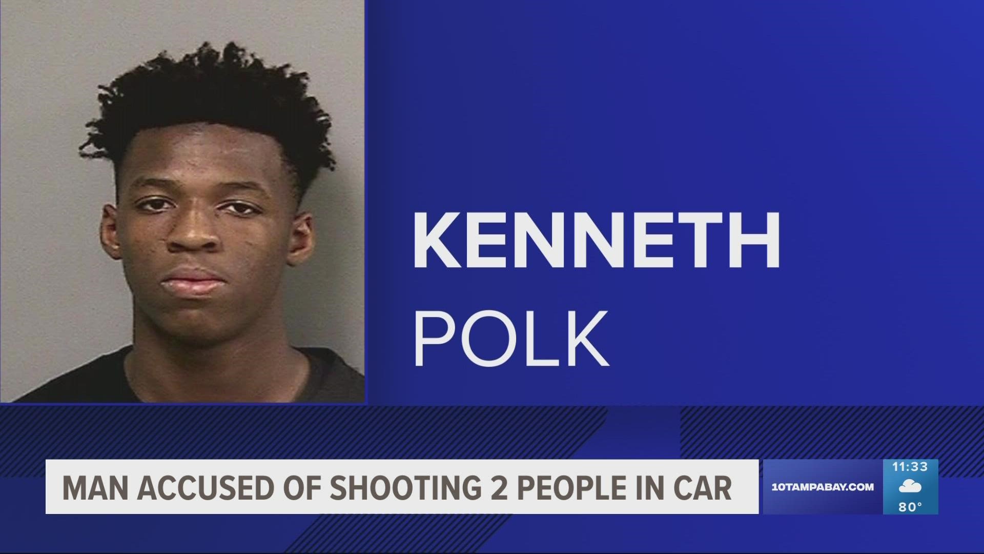 Kenneth Polk is reportedly charged with second-degree murder and attempted murder.