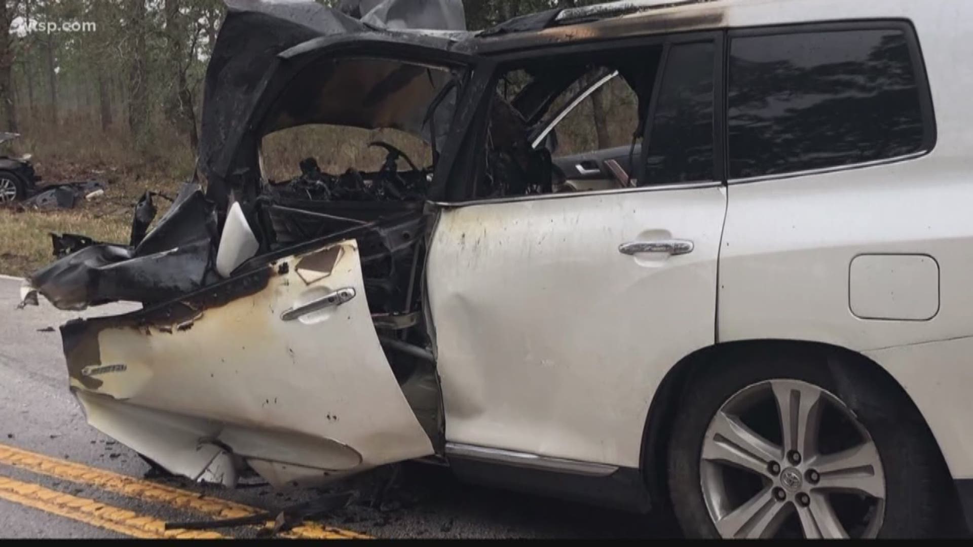 A driver who was trying to pass another car in a no-passing zone left three passengers dead on Christmas Eve, the Florida Highway Patrol says.
