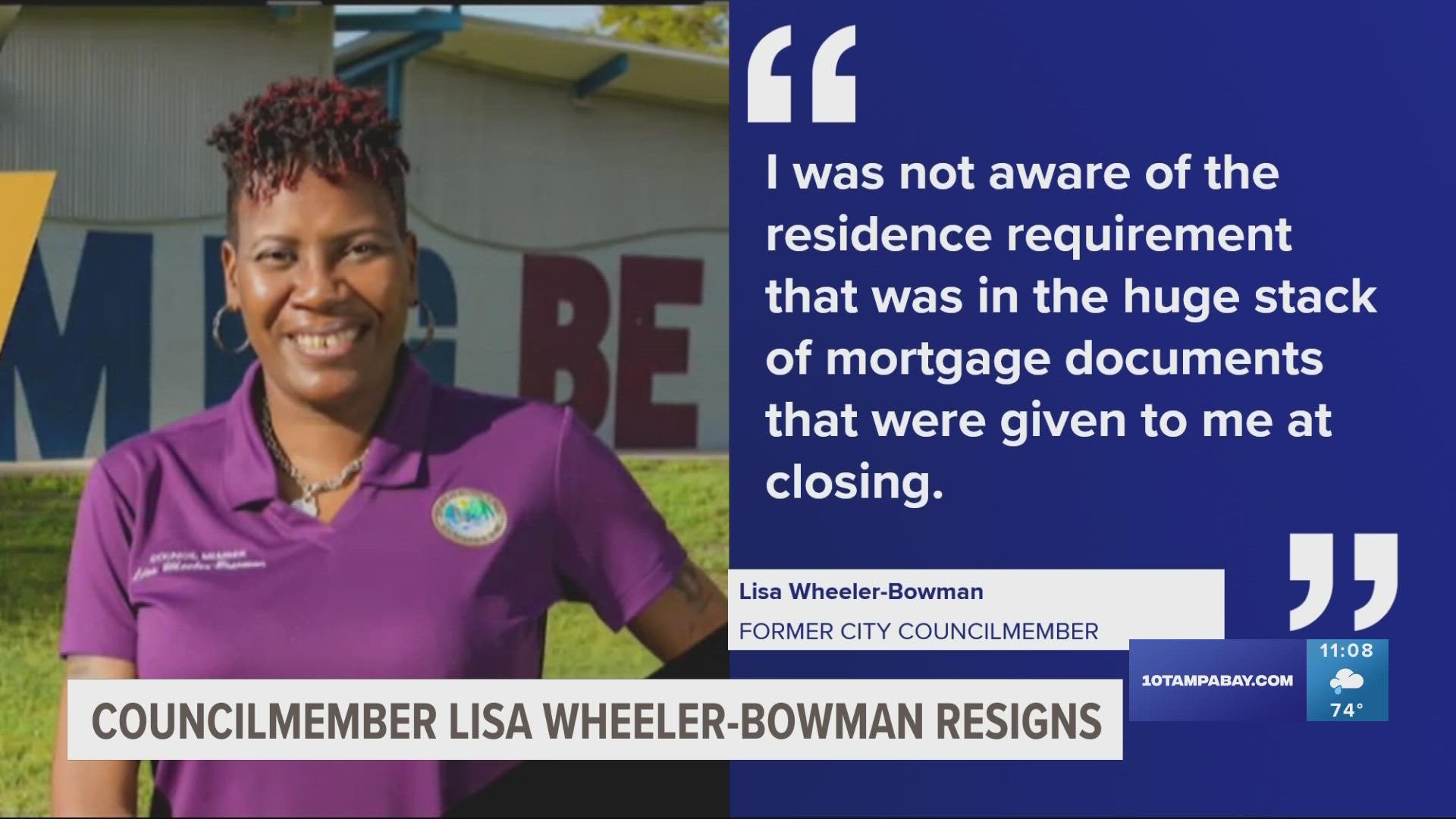 Lisa Wheeler-Bowman was accused of living in a house in District 6 while she was representing District 7.