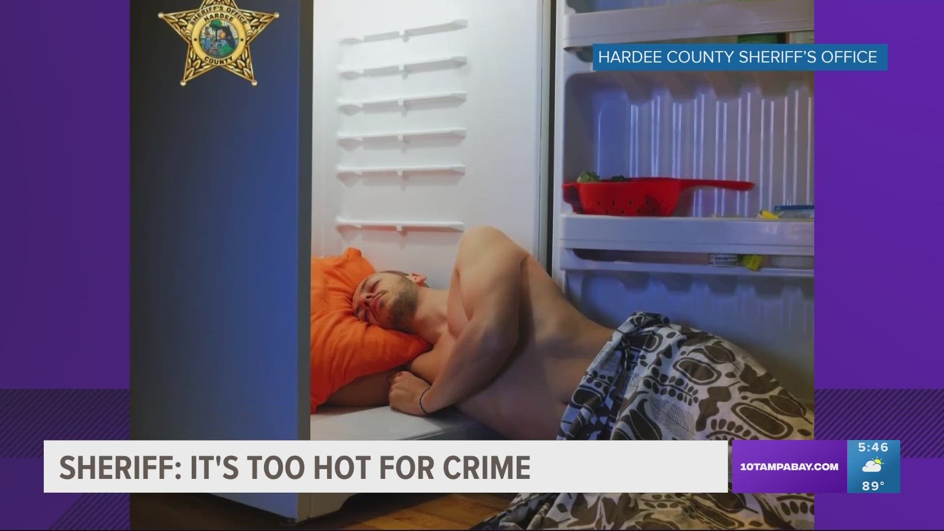 "But seriously, let’s meet again when it's cooler," the sheriff's office wrote.
