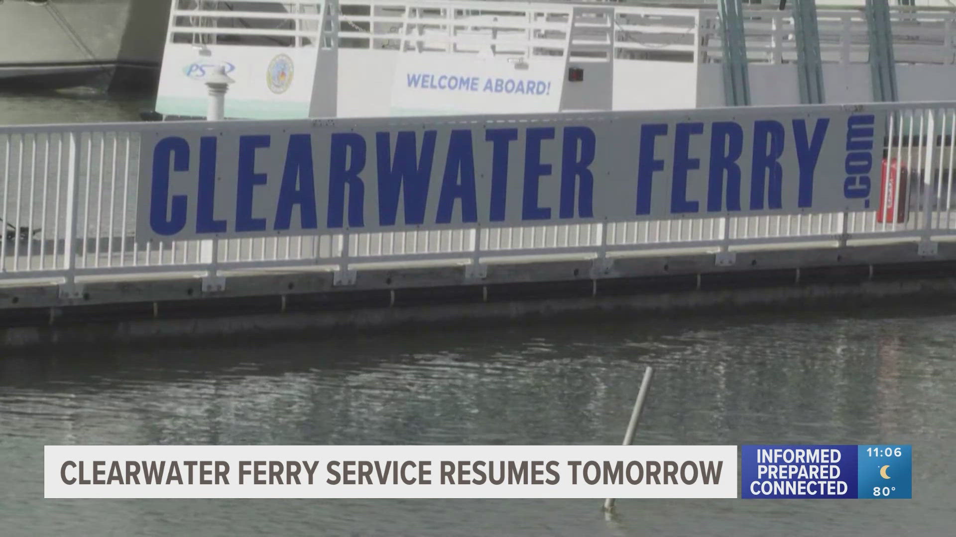 A different vessel, which has been inspected by the U.S. Coast Guard, will be used.