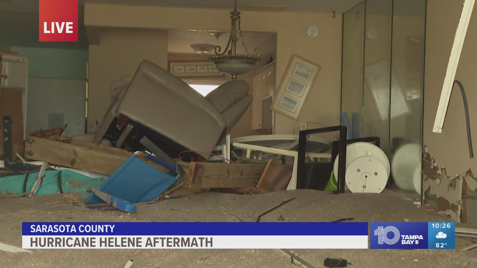 Fishermen's Cove in Turtle Beach, located in Sarasota County, saw extensive damage from Hurricane Helene.