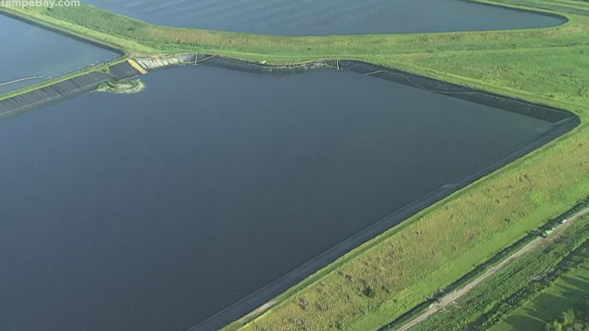 The facility's reservoir has received around 169 million gallons of rainwater, the state says.