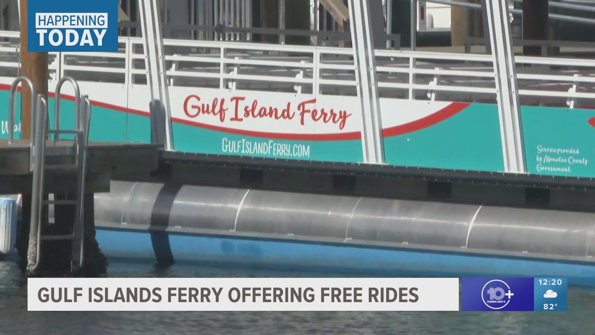 The ferry will offer free ridership for Anna Maria Island residents and people employed on the island starting this Friday, Nov. 1.