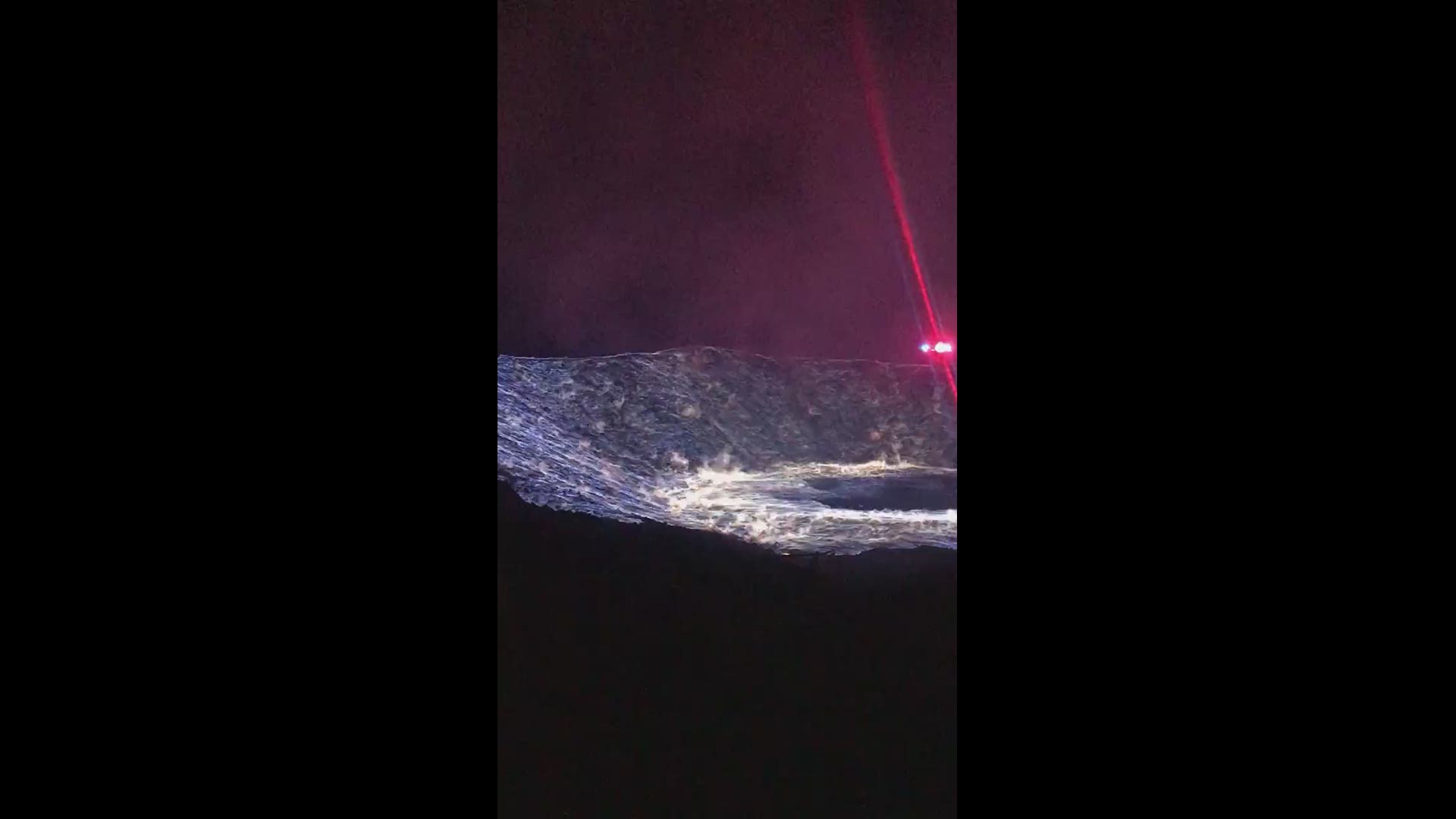 Beautiful, but dangerous fire department captures burning sulfur