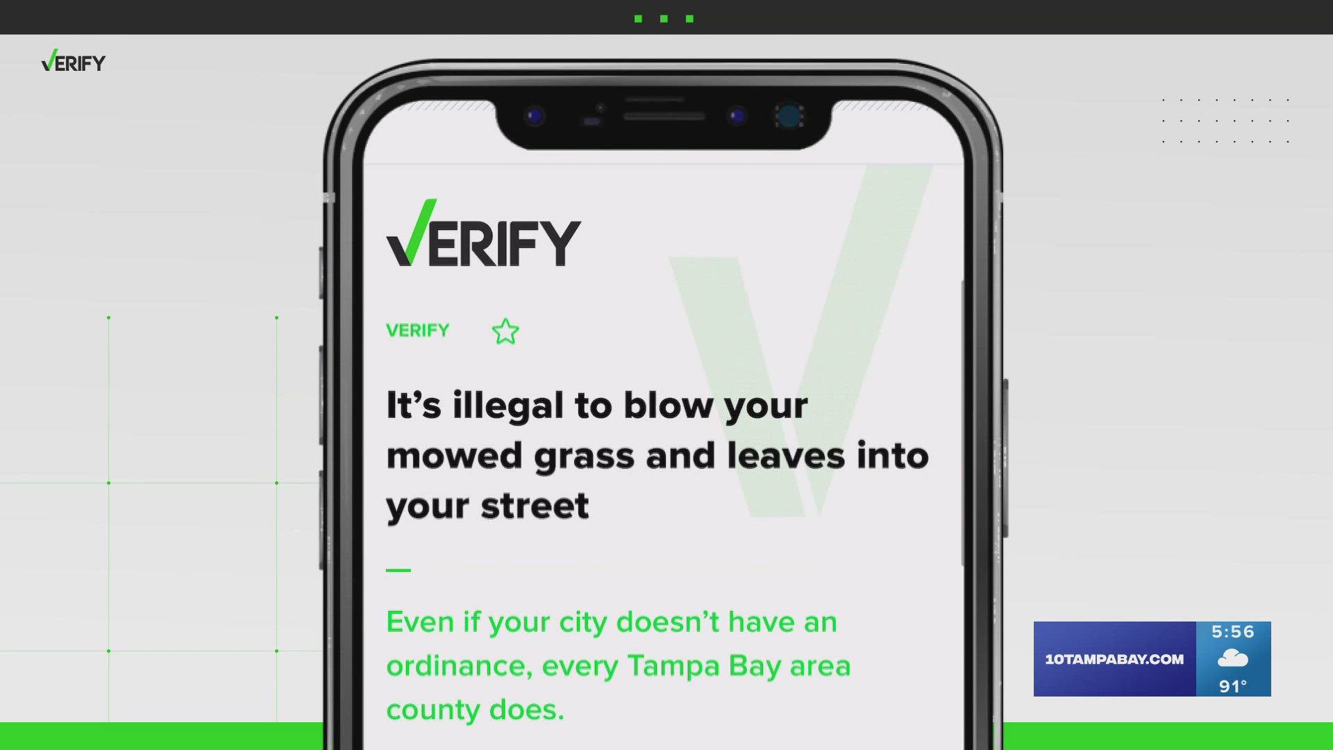 Even if your city doesn’t have an ordinance, every Tampa Bay area county does.