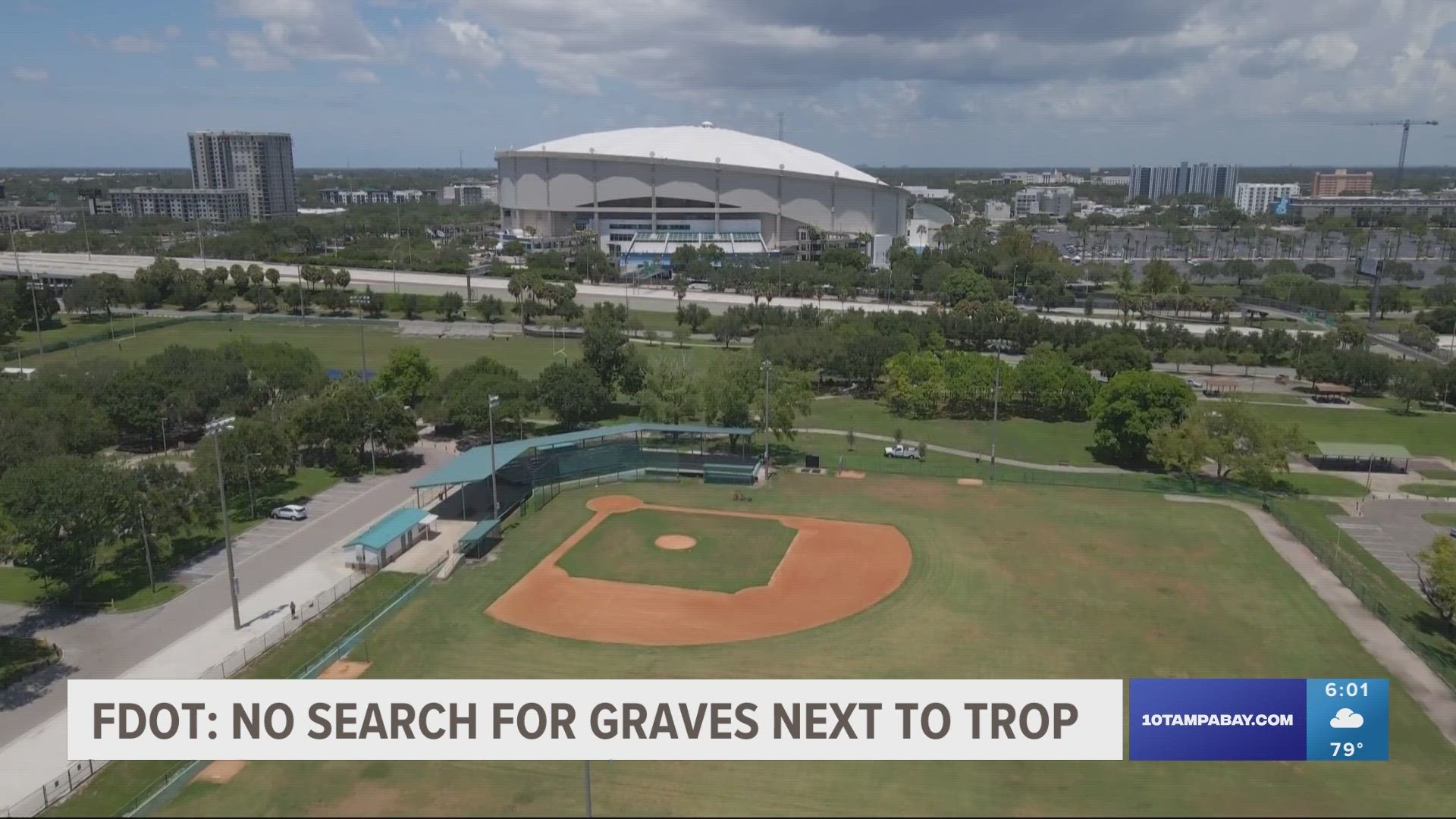 It was just a couple of years ago that archaeologists searched the parking next to Tropicana Field for graves from Oaklawn Cemetery.