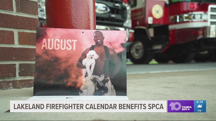 The heat is on: 2023 Lakeland firefighter calendar benefits SPCA Florida