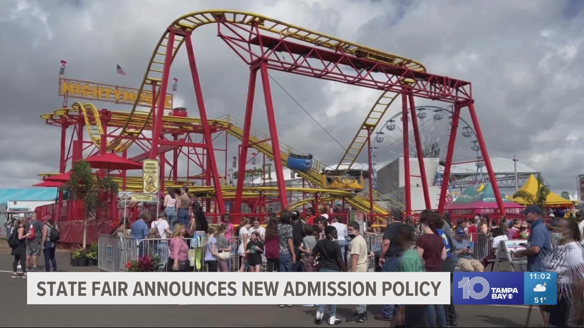 Florida State Fair announces new minor admission policy