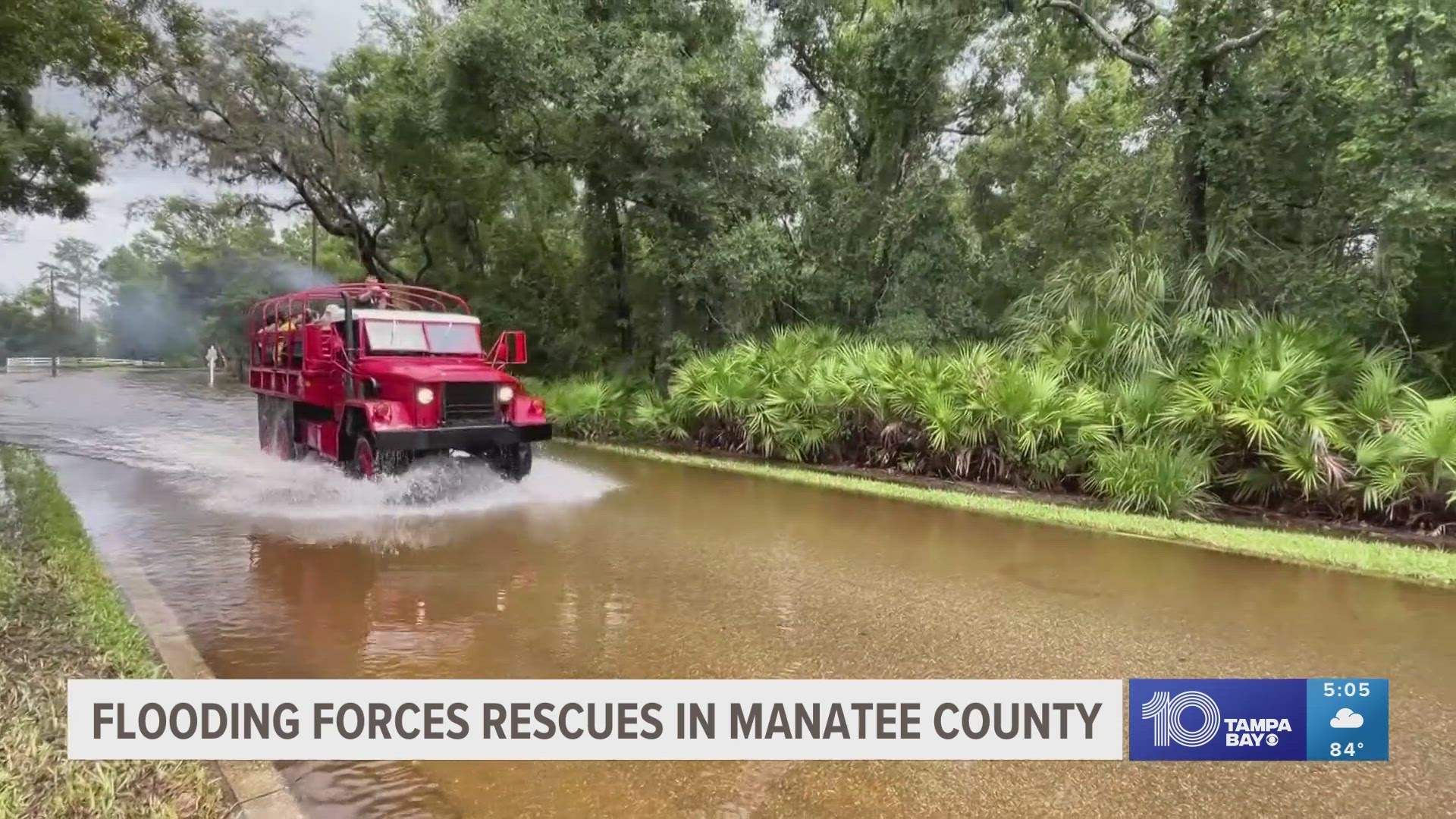 Neighbors supported each other as waist-deep flooding caused people to have to evacuate their homes in Manatee.