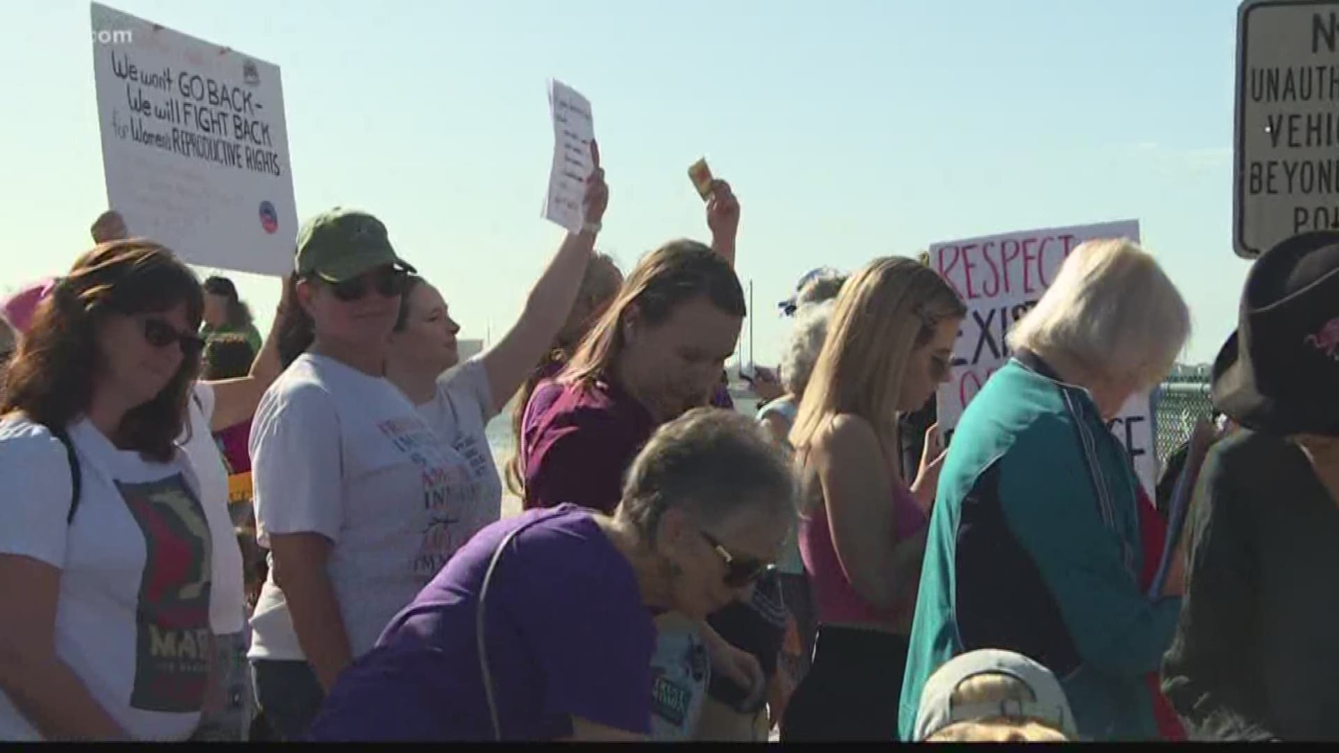 Hundreds showed up today to march in support of a variety of causes.
