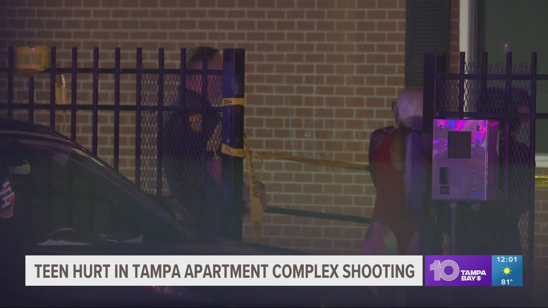 The shooting occurred around 8:35 p.m. Monday at the Columbus Court Apartments on Valentine Court, according to police.