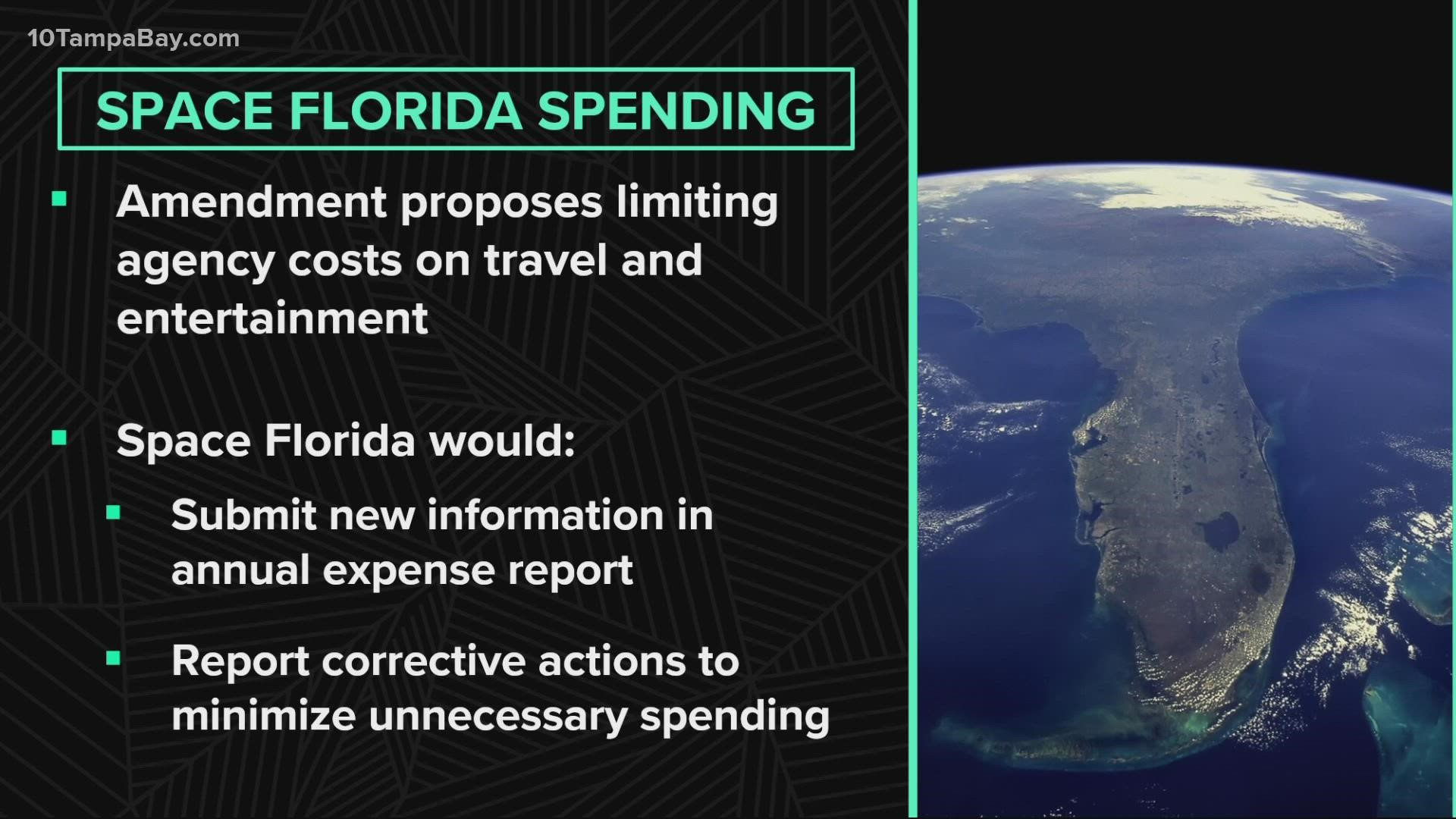 10 Investigates reported on Space Florida’s questionable entertainment and travel spending, using your tax dollars.