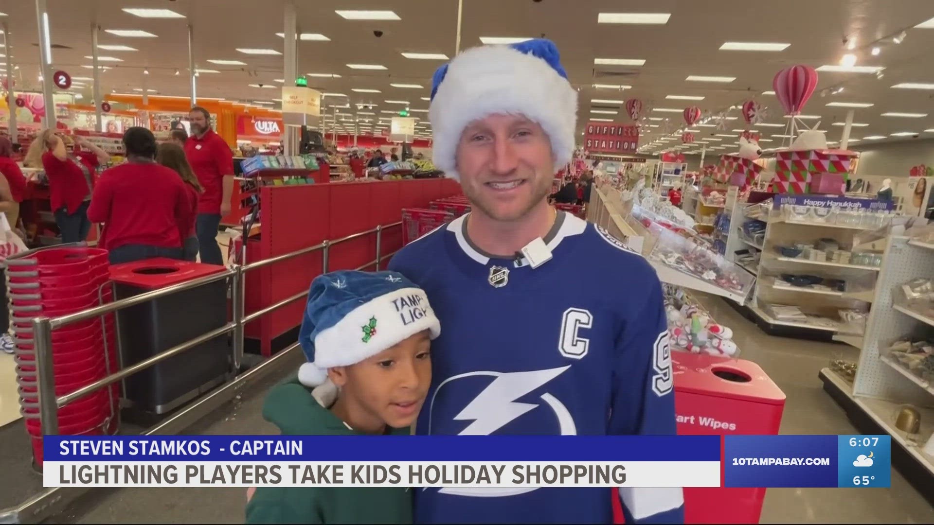 Players like Steven Stamkos and Calvin De Haan joined the kids as they shopped through Target.