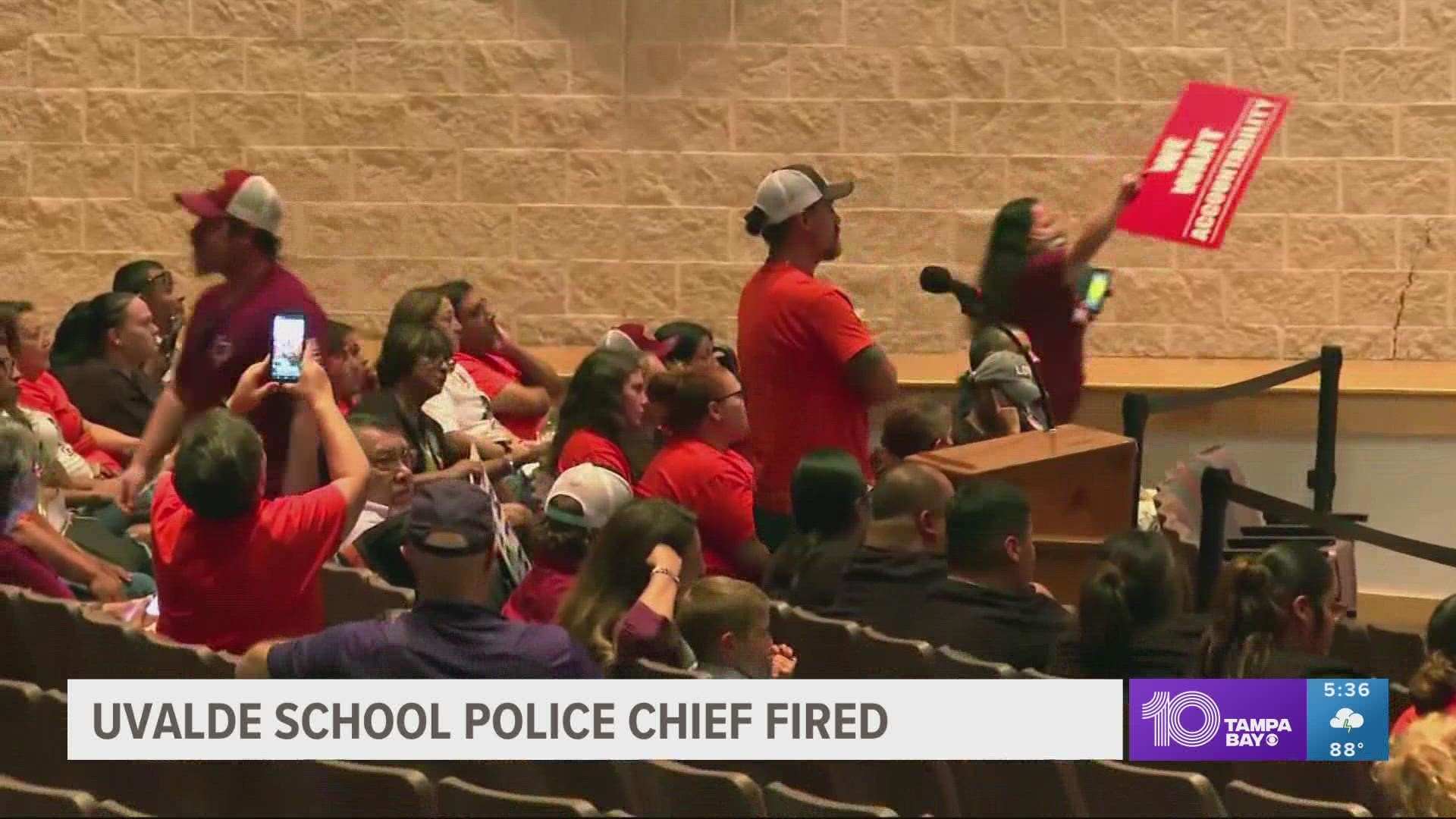 Uvalde CISD Fires Police Chief Pete Arredondo Following School Board ...