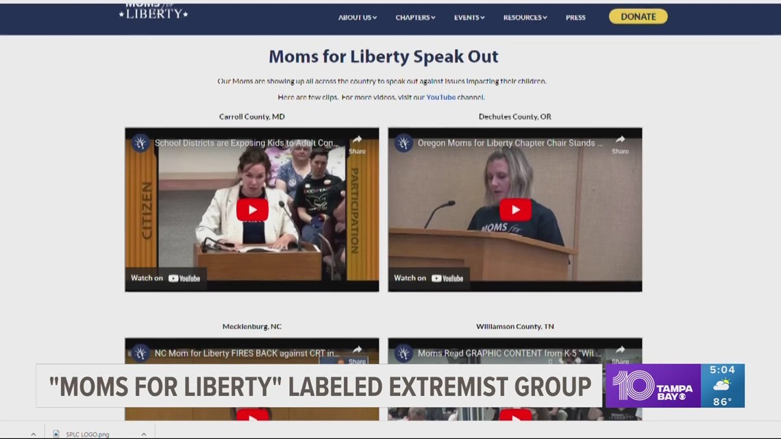 Florida-based Moms for Liberty labeled 'extremist' by Southern Poverty Law Center