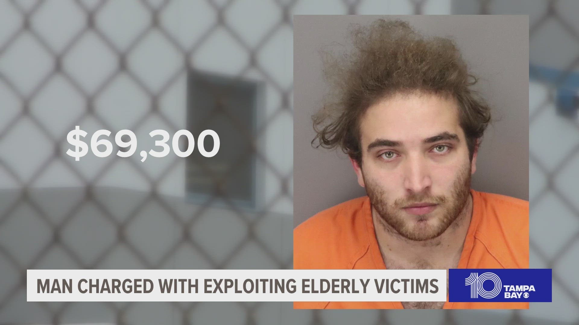 Scott Newmark, 26, is accused of stealing nearly $70,000 from two elderly or disabled adults he was close to, officials said.