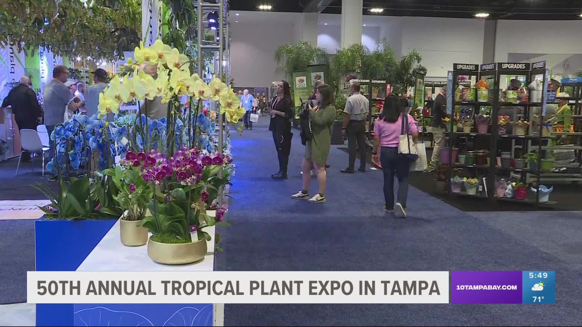 Buyers from 48 states and 33 countries attended to take a look at the most recent trends in plants.