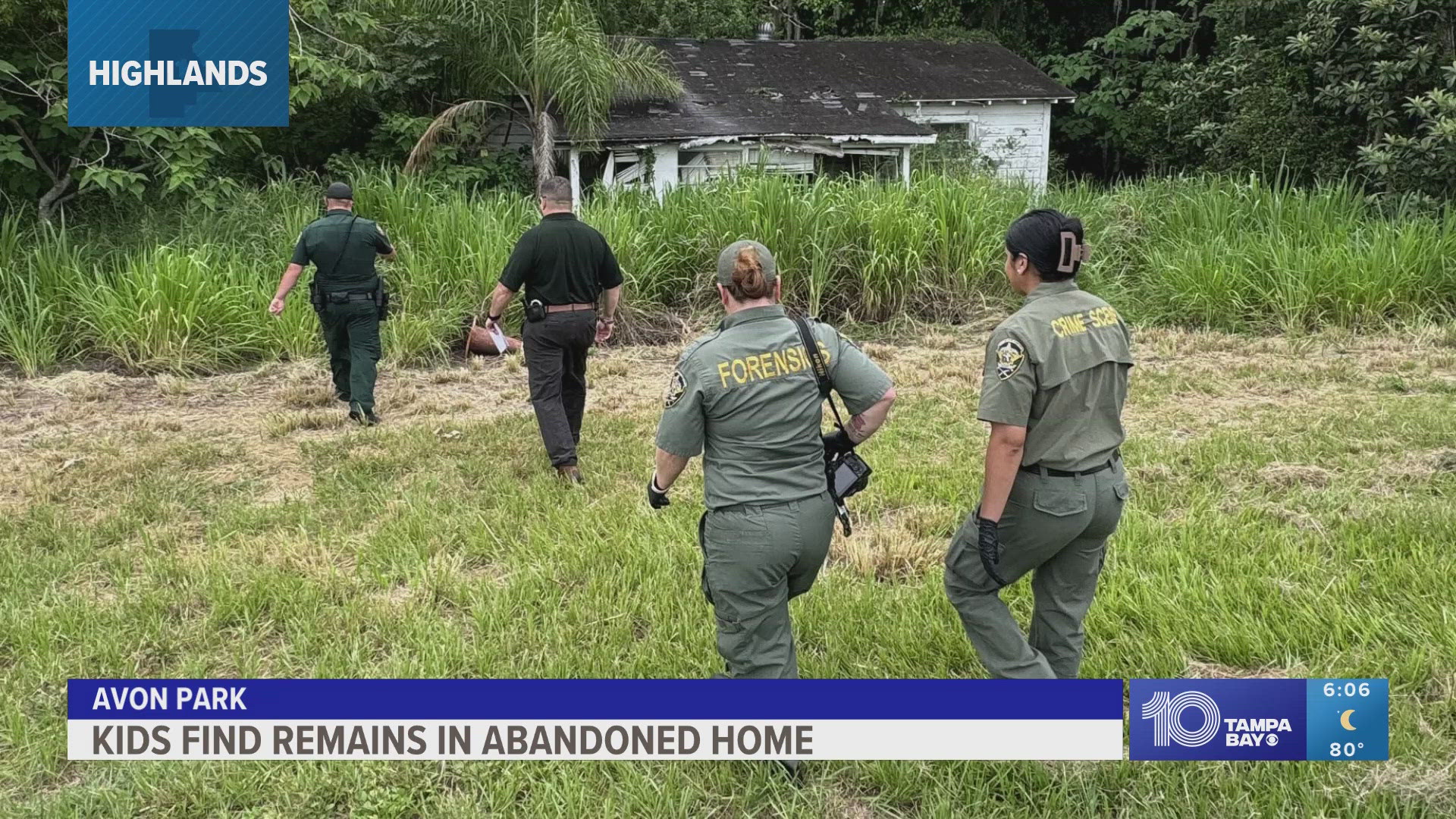 Kids find skeletal human remains in Highlands County home