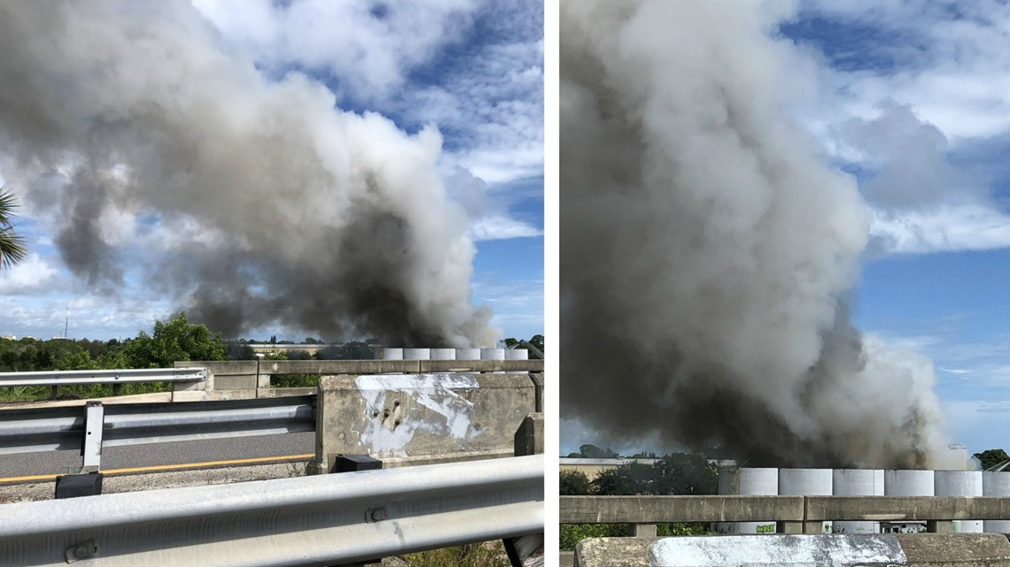 Explosion causes fire at chemical plant in Palm Bay