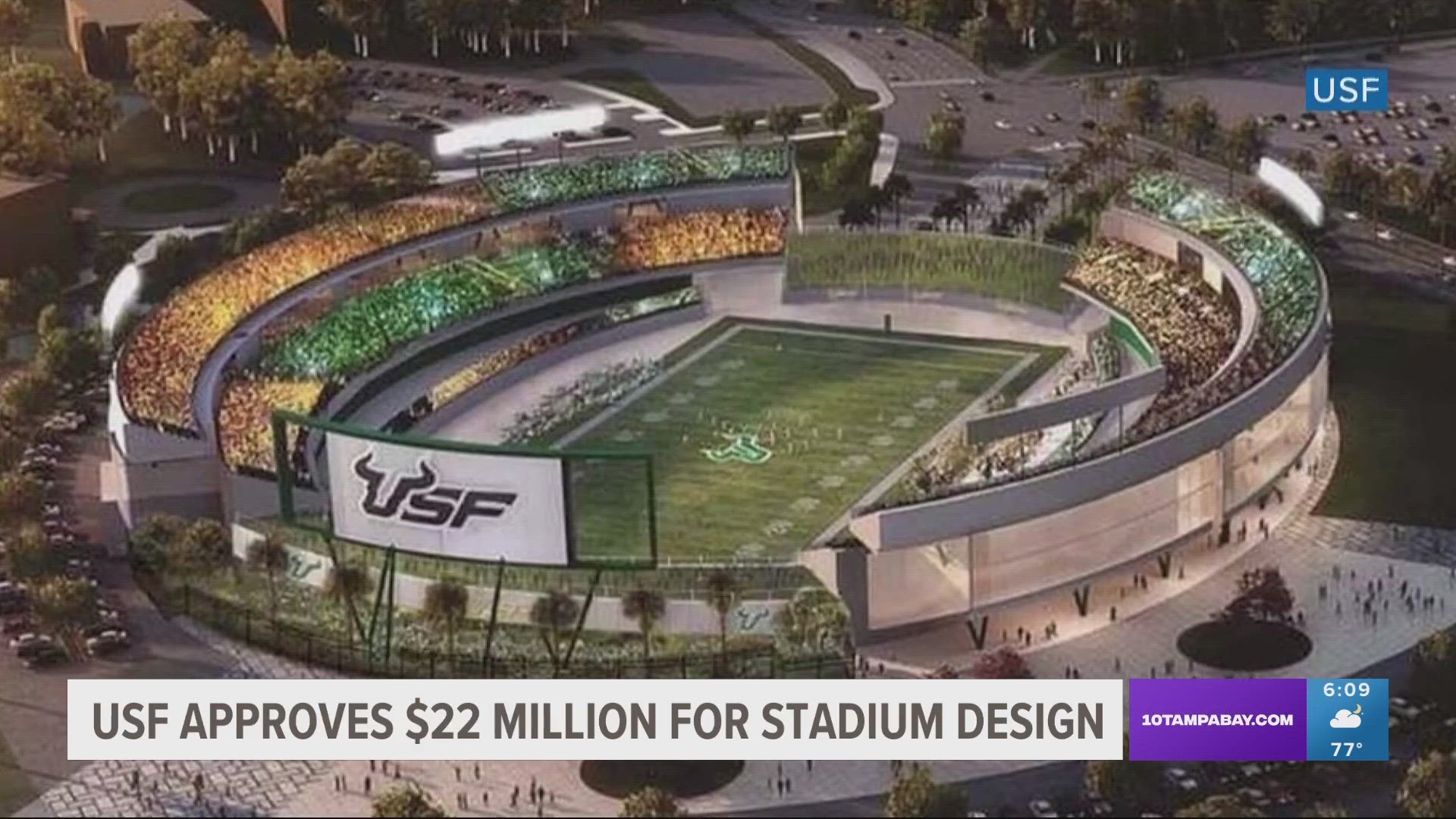 The University of South Florida is one step closer to bringing a highly anticipated football stadium to campus.