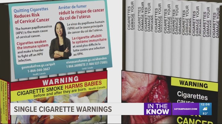 Canada to begin printing warning on individual cigarettes