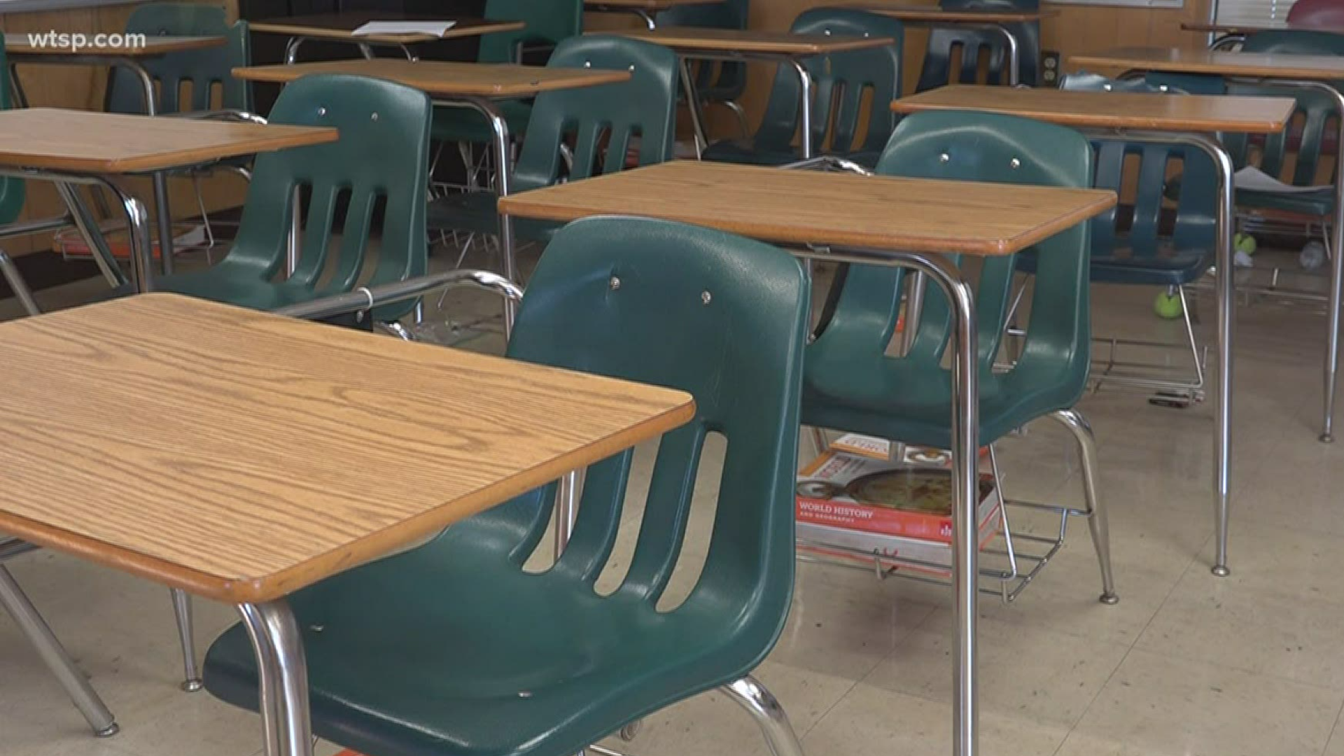 Gov. Ron DeSantis announced Saturday students won't be returning to classrooms this school year.
