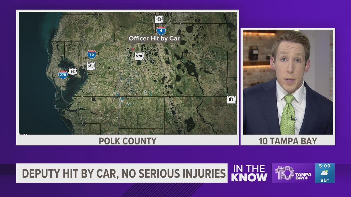 Polk County deputy hit by car expected to be OK