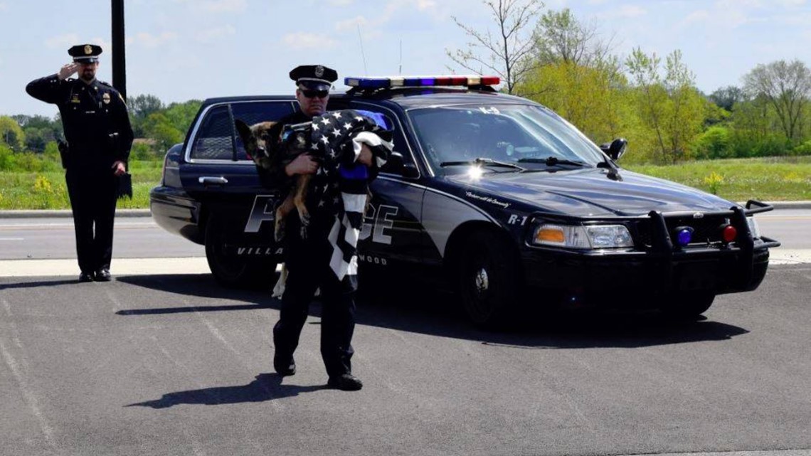 Richwood Police Department K9 Klink laid to rest amid salutes