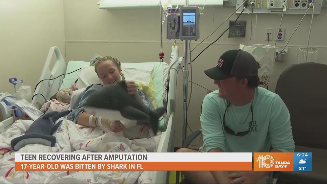 'She was ready': Florida teen has leg amputated after shark attack ...