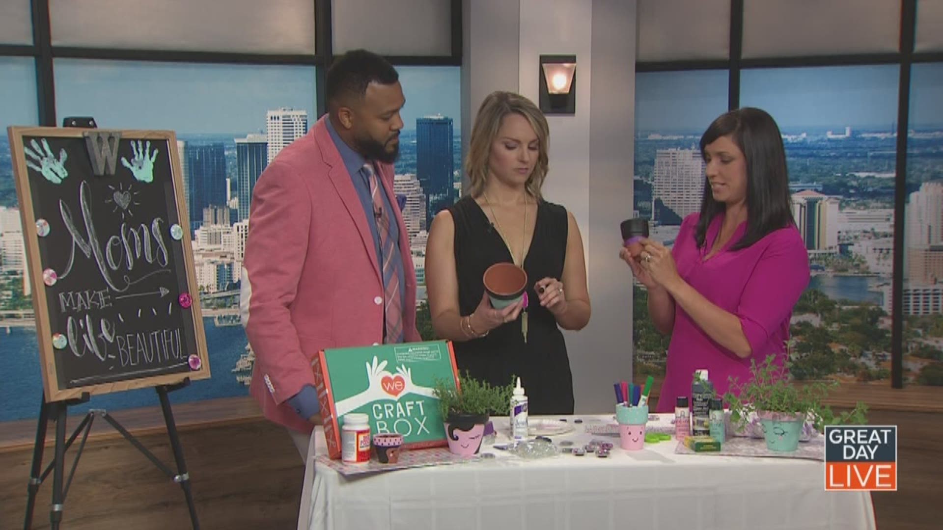 Betsy Wild gave us craft ideas to make with the kids for mom.