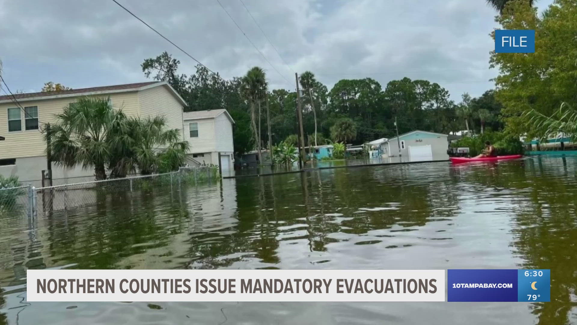 Mandatory evacuations have been issued for northern counties in Tampa Bay.