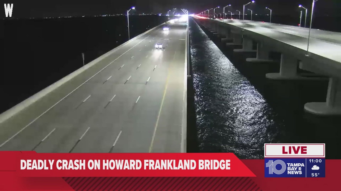 Deadly crash on Howard Frankland Bridge leaves 1 dead | wtsp.com