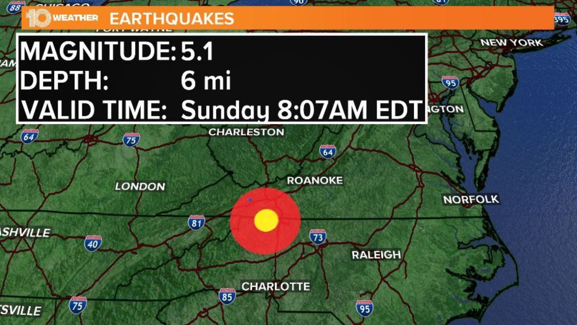 Moderate earthquake rattles South Carolina Sunday morning | wtsp.com