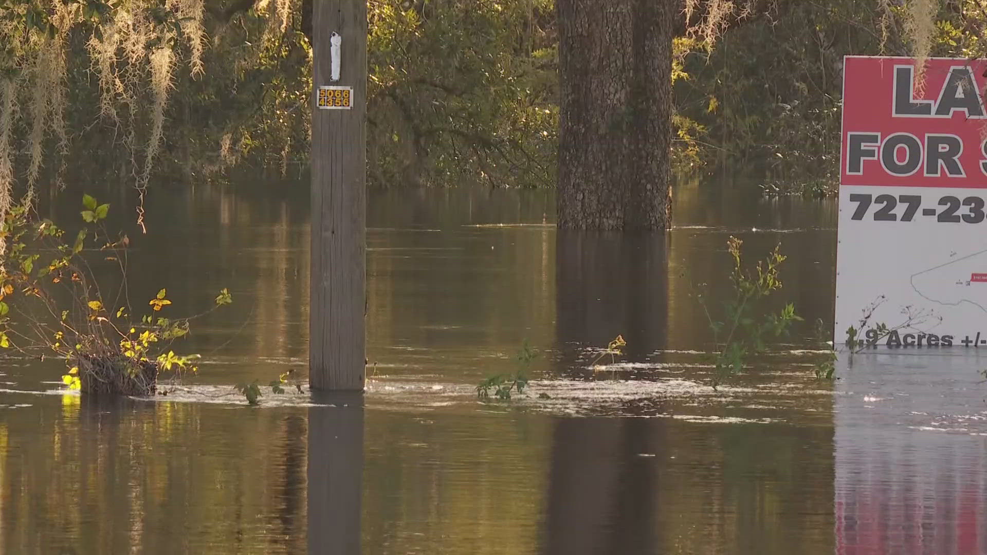 There is no mandatory evacuation for those along the river, but a shelter is open.