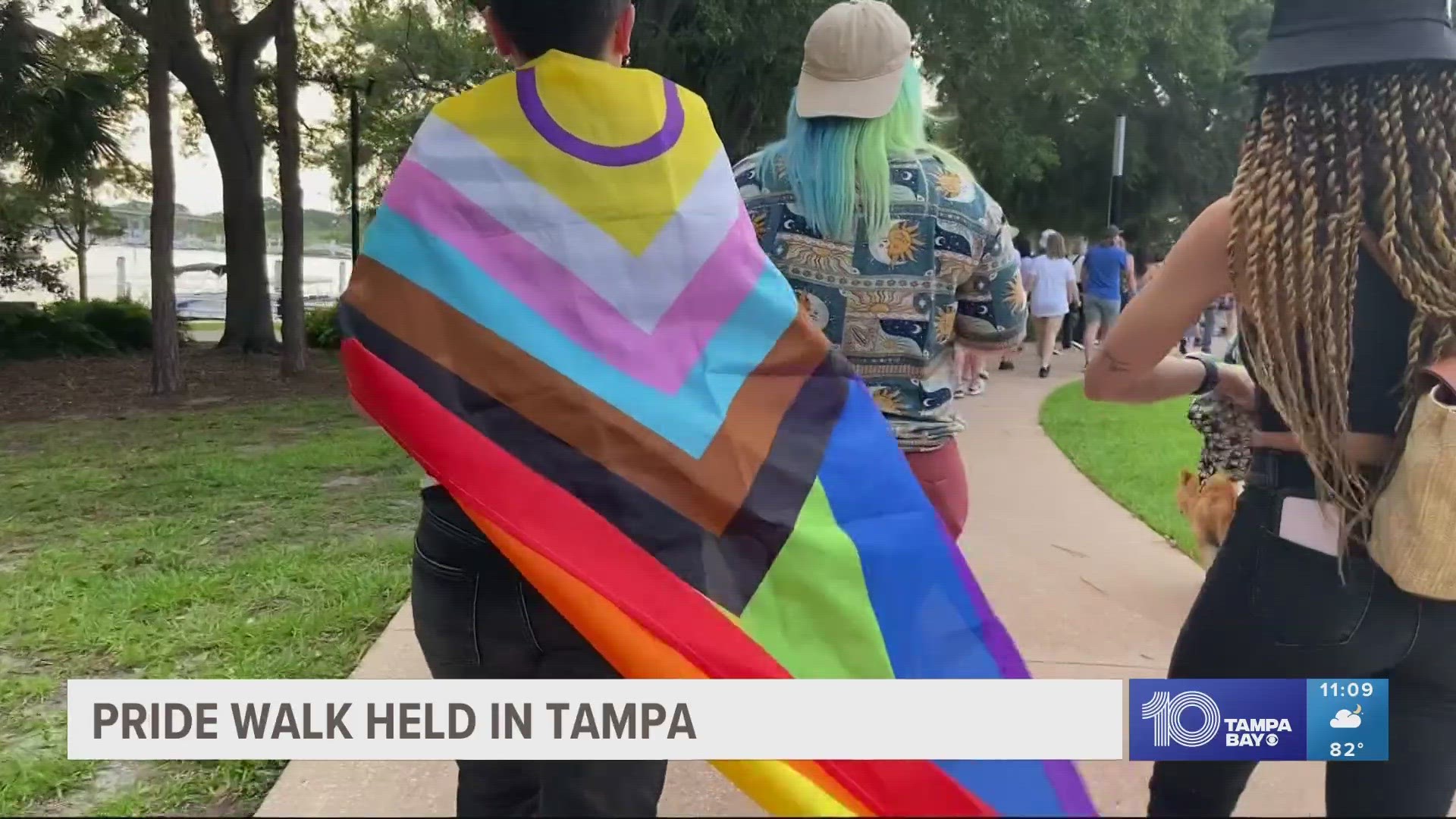 The walk was organized after Tampa Pride announced it was canceling Pride on the River.