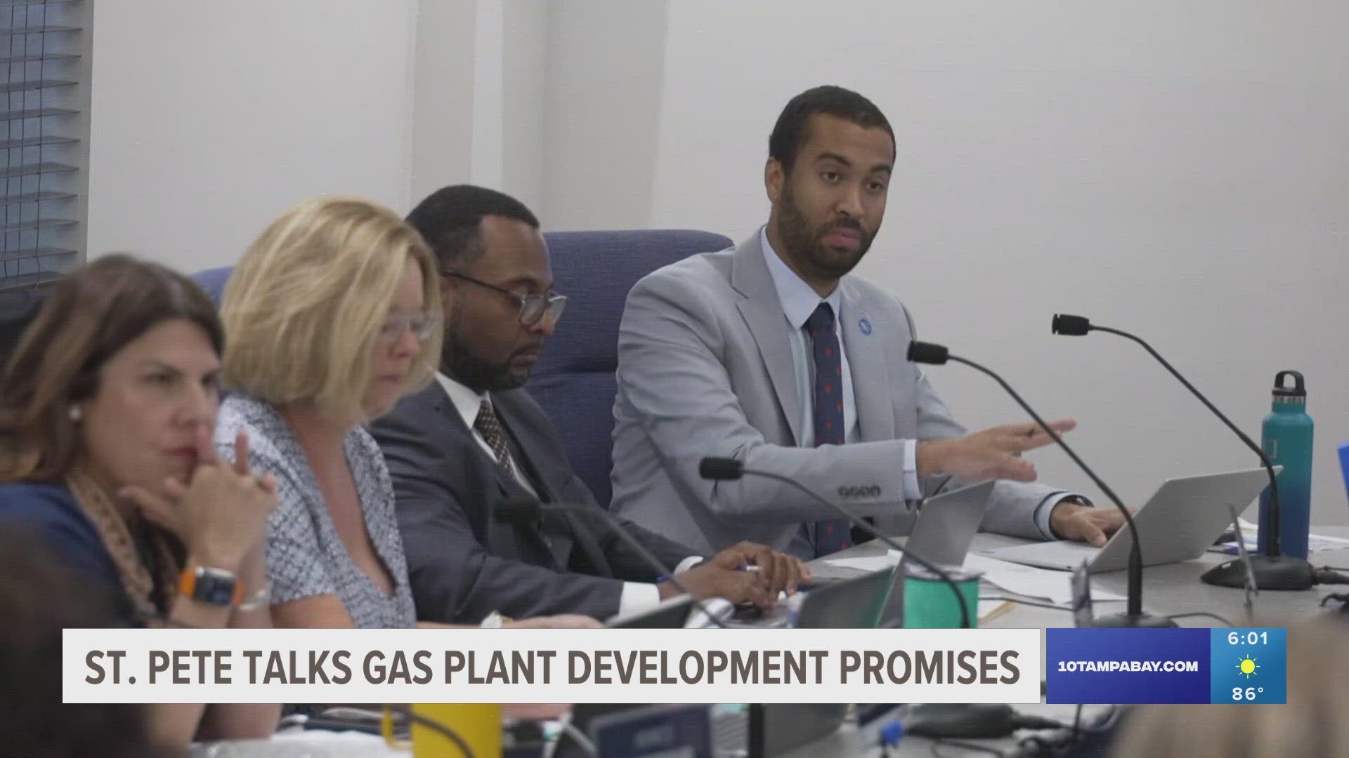 Members of St. Pete City Council discuss the proposed multi-billion-dollar redevelopment of the historic gas plant district.