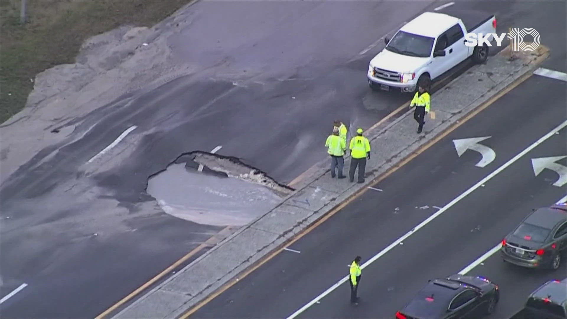 Northbound 66th Street at Tyrone Boulevard could be closed for several days, according to police.