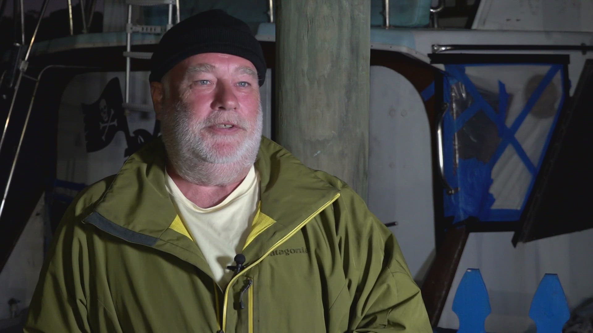 Captain Richard Ryan's boat is his home and livelihood. After it was damaged in the hurricane, he has nowhere to live an no way to make money.