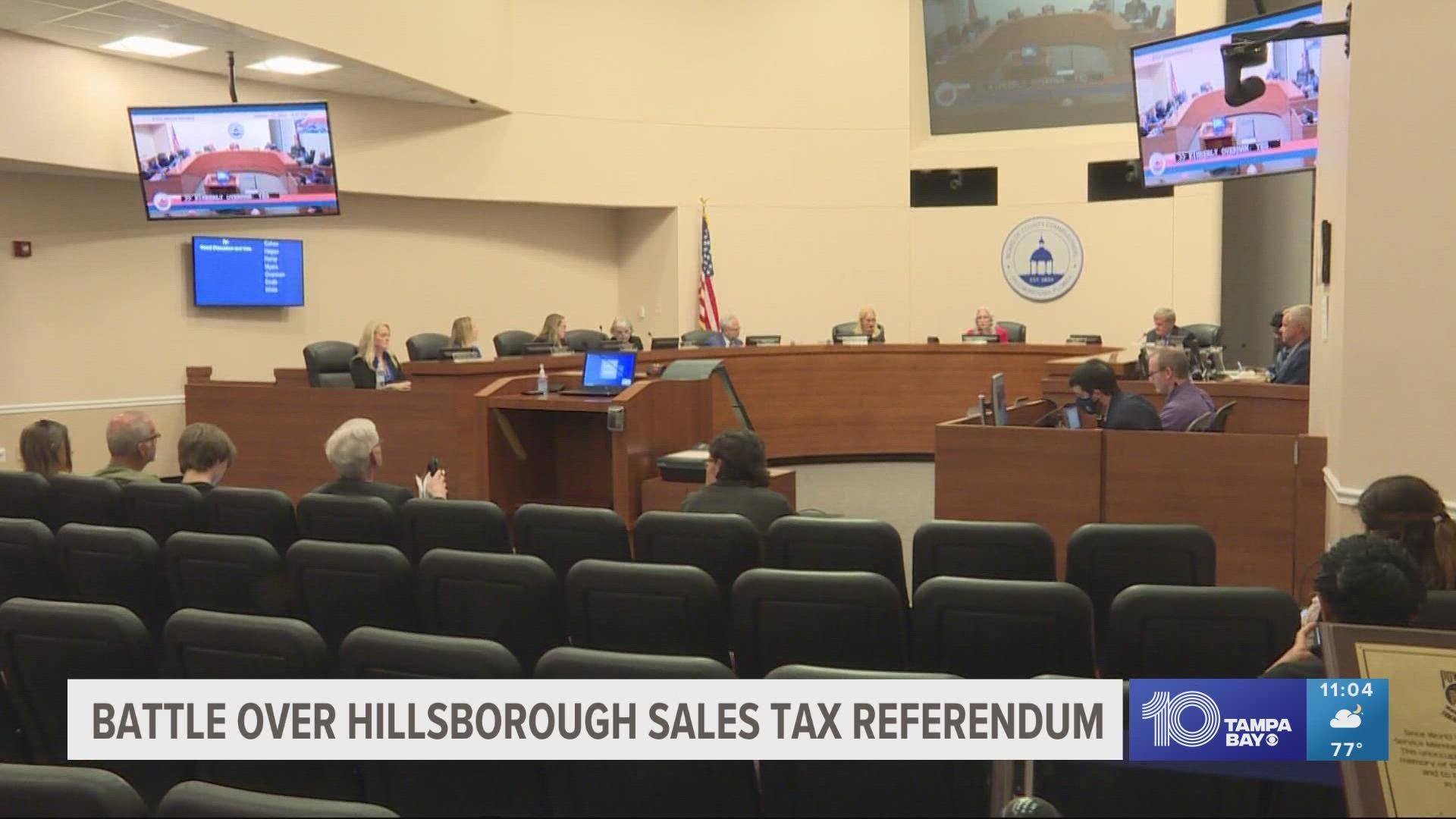 Hillsborough County leaders have voted to push back against a judge’s decision rejecting a transportation sales tax referendum because of the way it was worded.