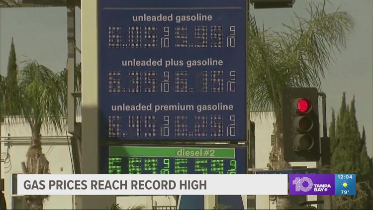Report: Average price of gas reaches all-time high in the U.S.