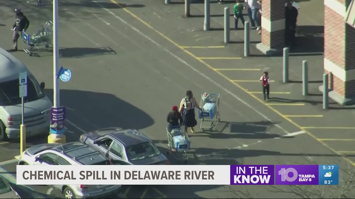 Philadelphia residents warned about chemical spill in river