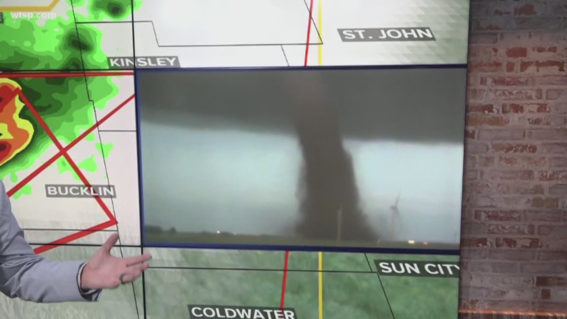 Images of a tornado went live around the world on the internet as storm chaser followed the storm as it unleashed destruction across miles of prairie.