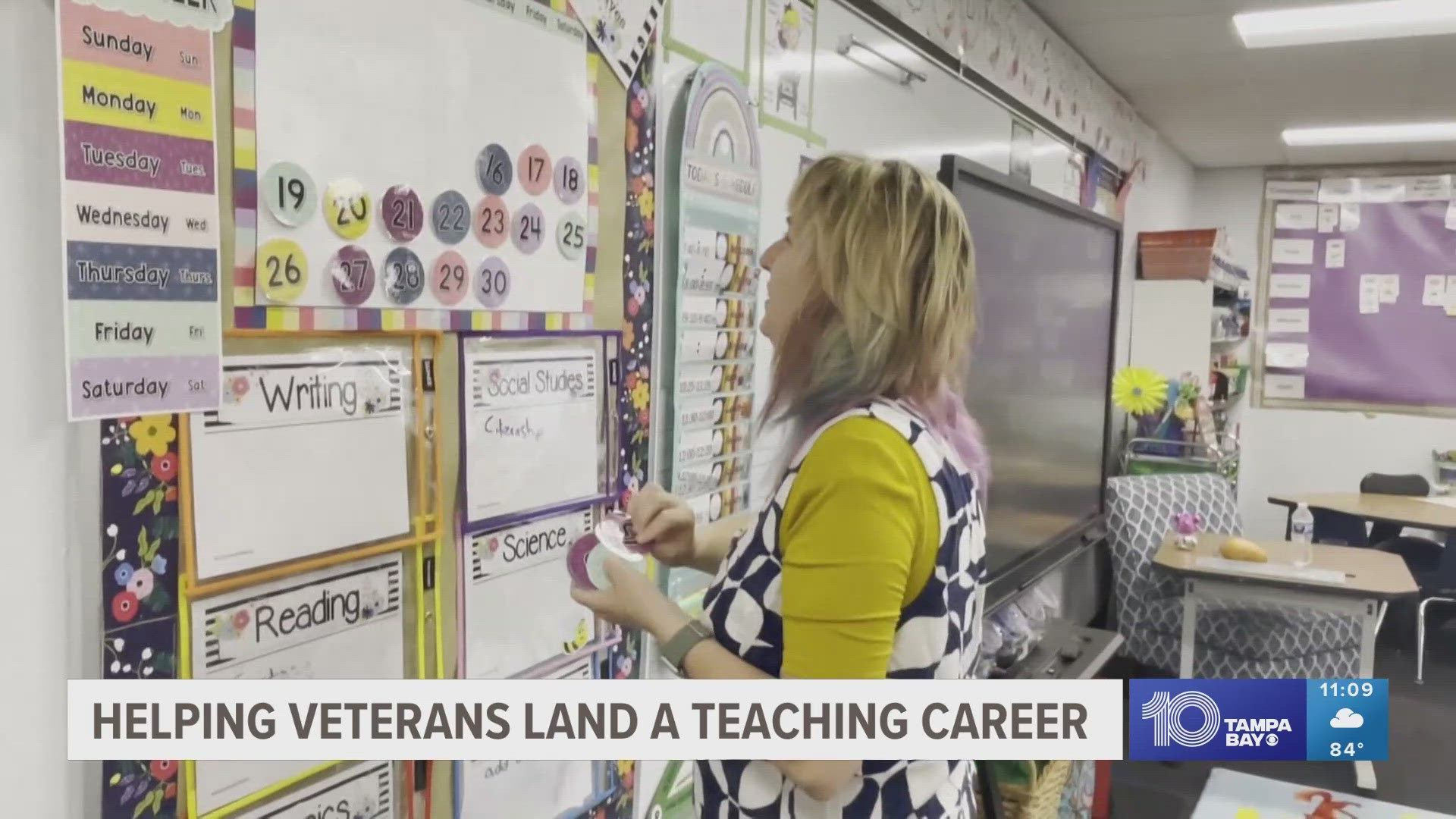 Leitha Hazlewood is just one of two teachers in Hillsborough County who have been hired through this program.