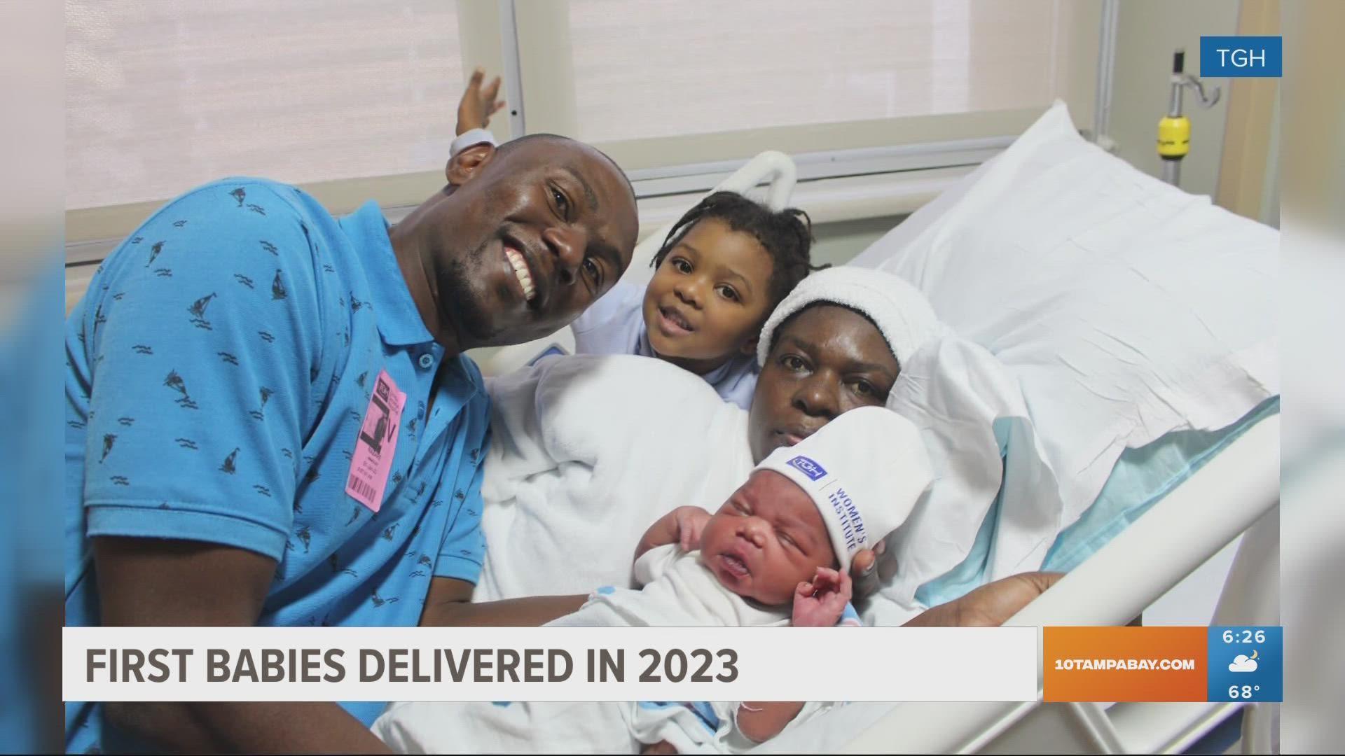 First babies born in 2023 in the Tampa Bay area