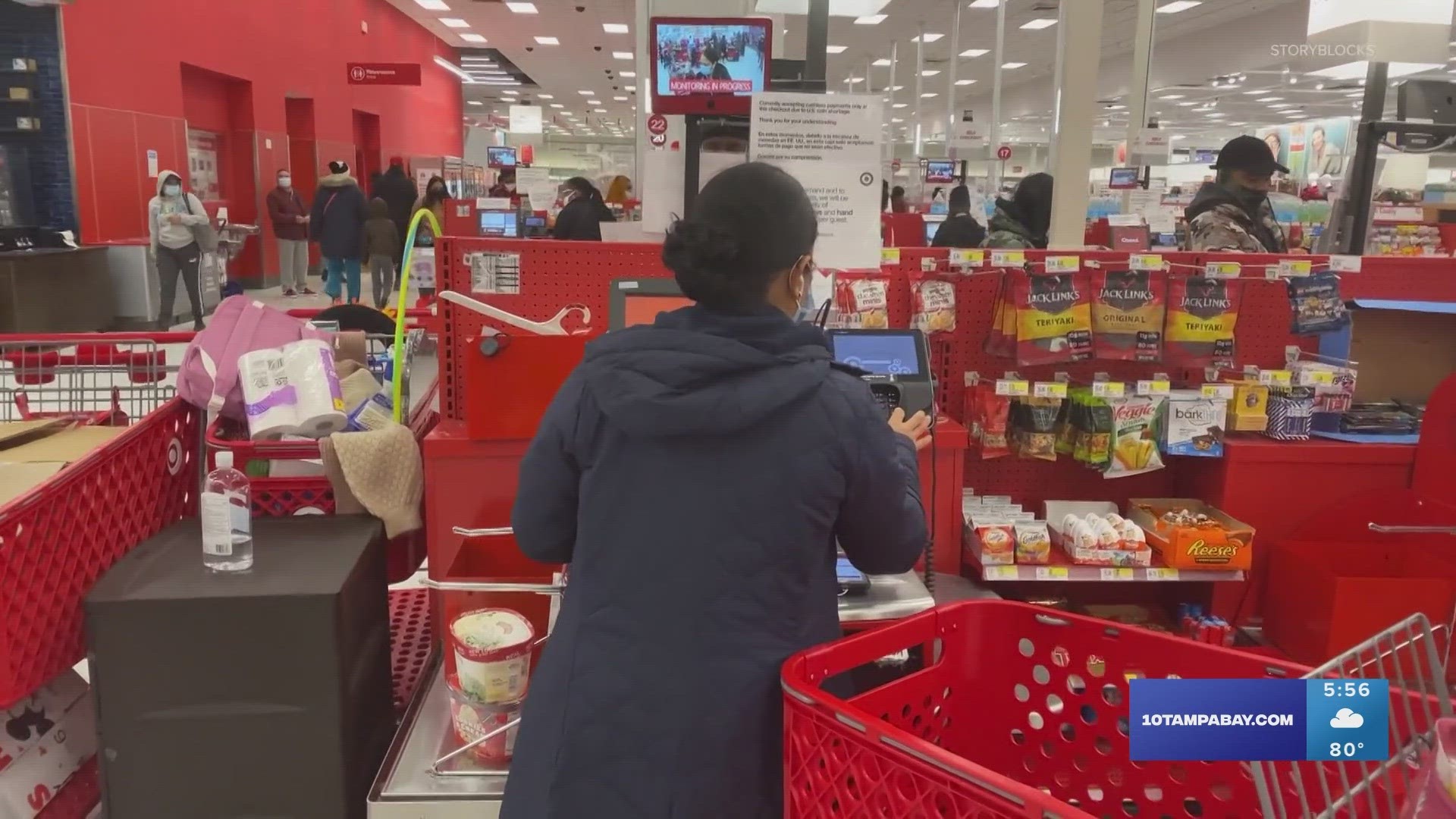 Posts online claim the stores are limiting self-checkout lanes to customers who pay for subscription services. Here’s what Walmart and Target told VERIFY.