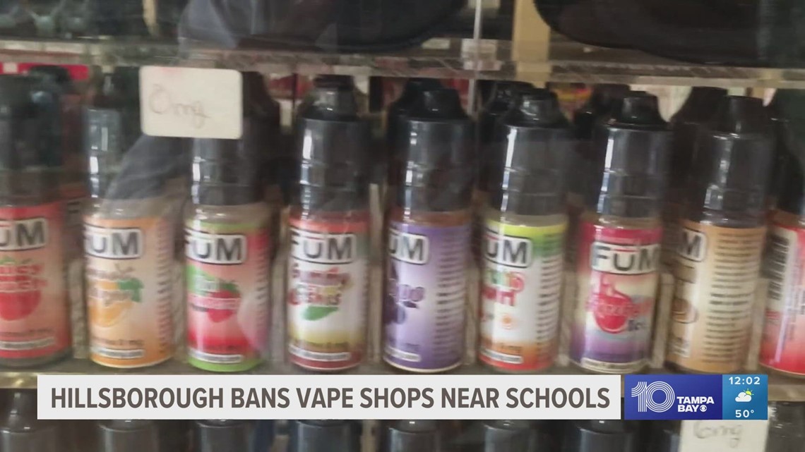 Hillsborough County bans vape shops within 500 feet of schools