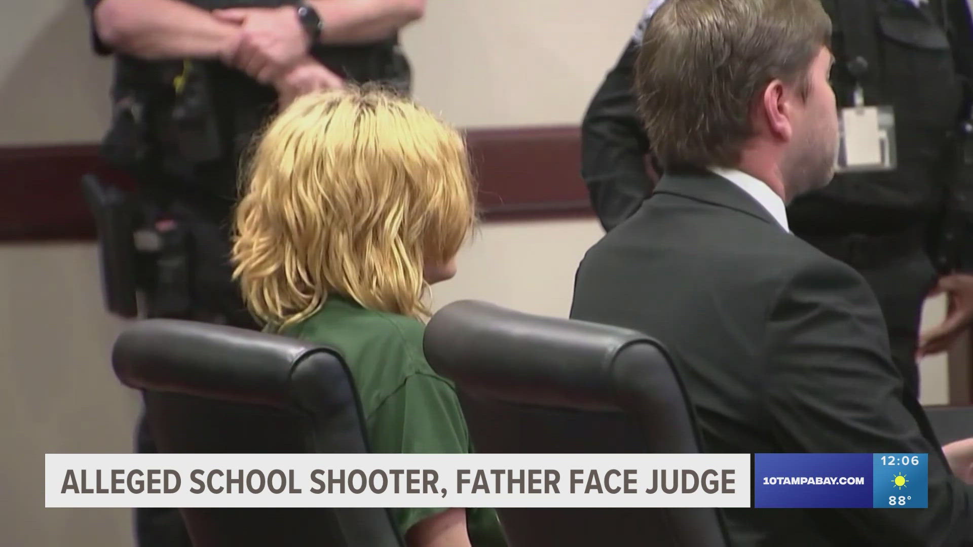 The 14-year-old defendant nodded his head as the judge laid out the charges against him.