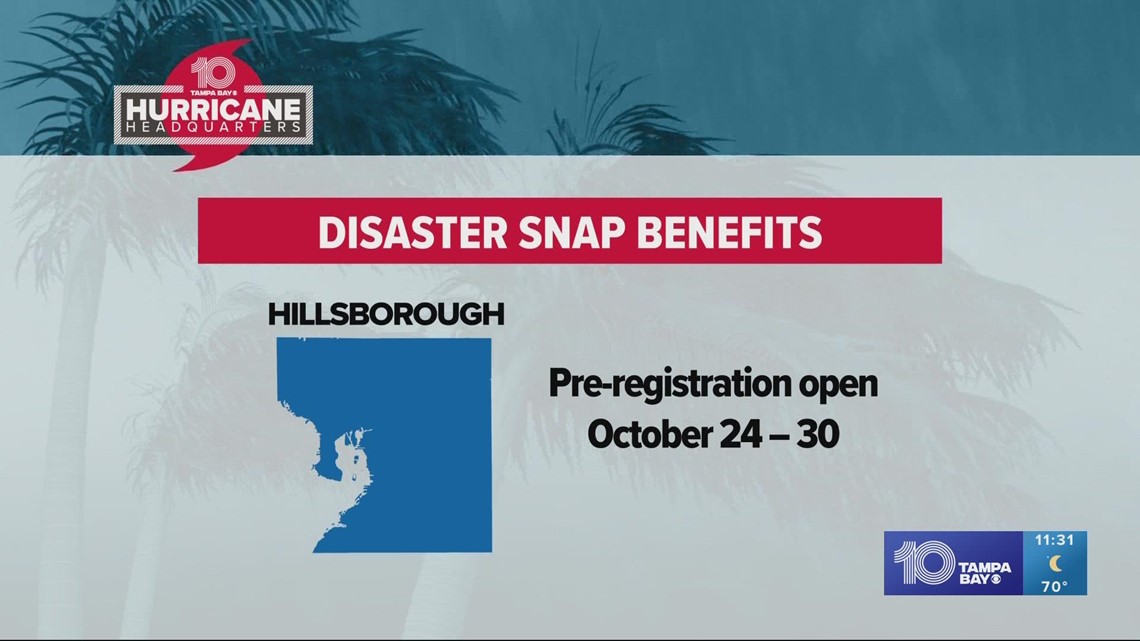Third phase of disaster SNAP benefits extends to six more counties