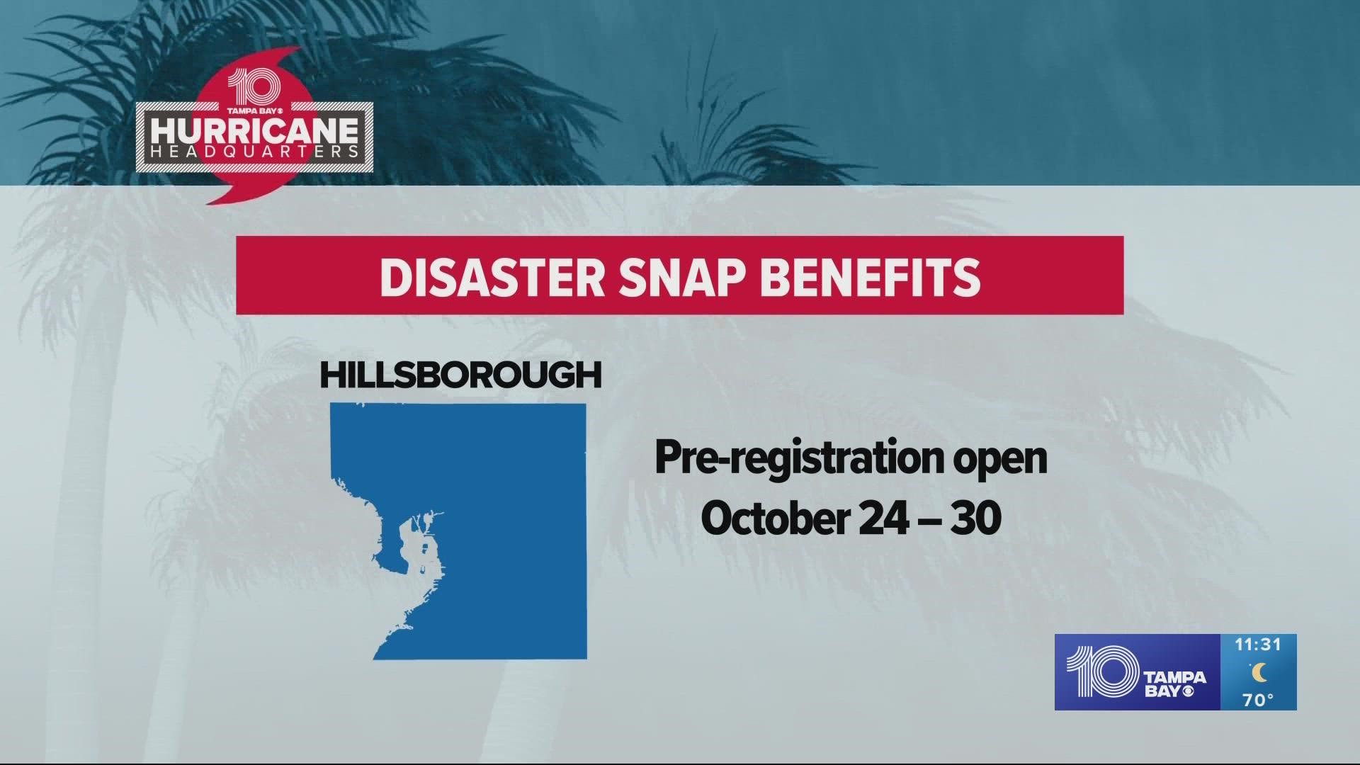 People living in Hillsborough, Lake, Osceola, Putnam, Seminole and Volusia counties will be eligible to apply for the program.